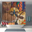 Fancy Afro American   3D Printed Shower Curtain Bathroom Decor
