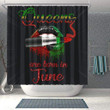 Cute Queens Are Born In June African Style Shower Curtains Afro Bathroom Accessories