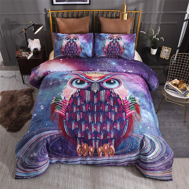 Galaxy Owl Bedding Set 