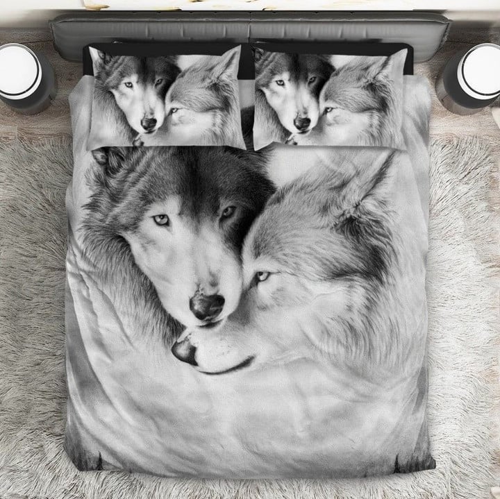 Gray Wolf Bedding Set 