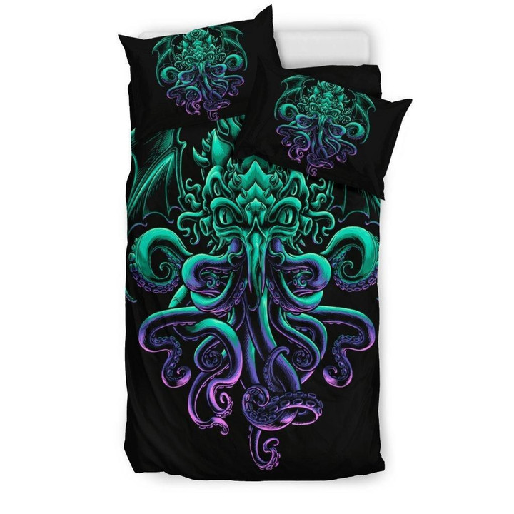 Octopus Bedding Set 1 - Duvet Cover And Pillowcase Set