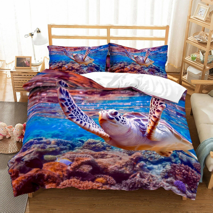 3D Sea Turtle Bedding Set 