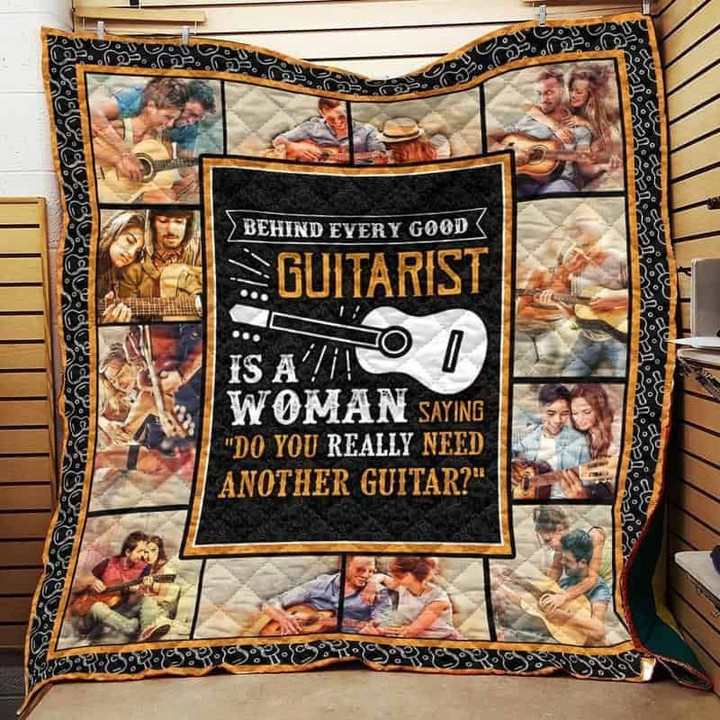 Guitarist Cla1610614Q Quilt Blanket
