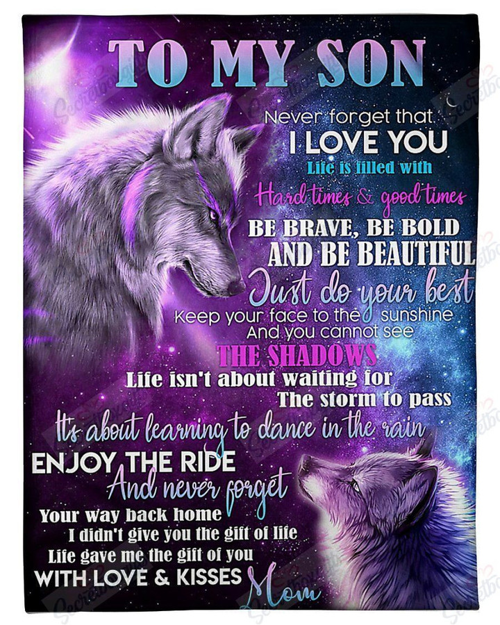 To My Son Love And Kisses From Mom Yq1201002Cl Fleece Blanket