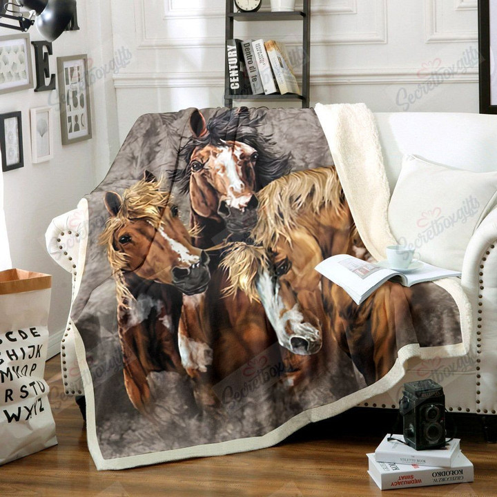 Horse Xa0601696Cl Fleece Blanket