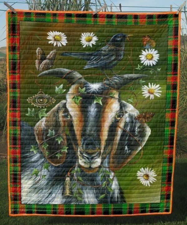 Goat And Bird Quilt Tuanb
