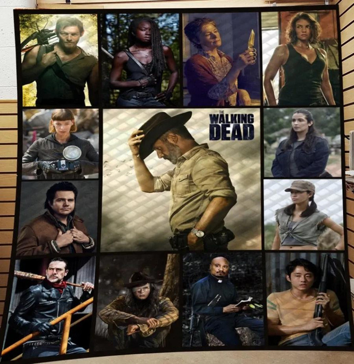The Walking Dead Fleece Quilt Blanket Personalized Customized Home Bedroom Decor Gift