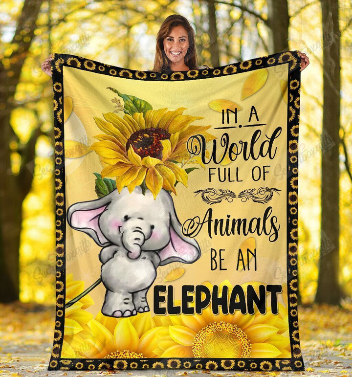 Elephant In A World Ld2712347Cl Fleece Blanket