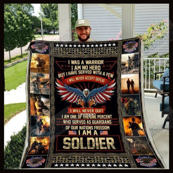Soldier I Was Warrior I Am No Hero Nc0910185Cl Fleece Blanket