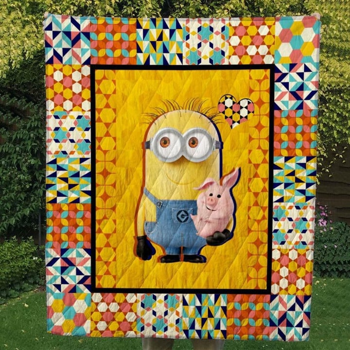 Minion 4 Customize Quilt Blanket Design By Exrain.Com