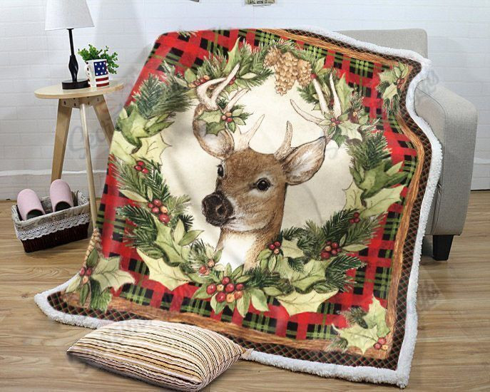 Christmas Deer Gs-Ld2810Mt Fleece Blanket