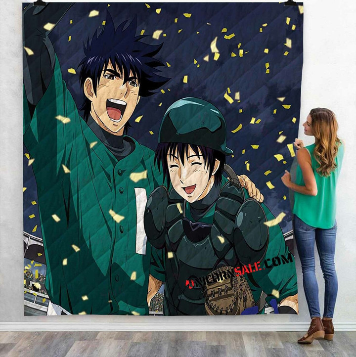 Anime Major World Series N 3D Customized Personalized Quilt Blanket