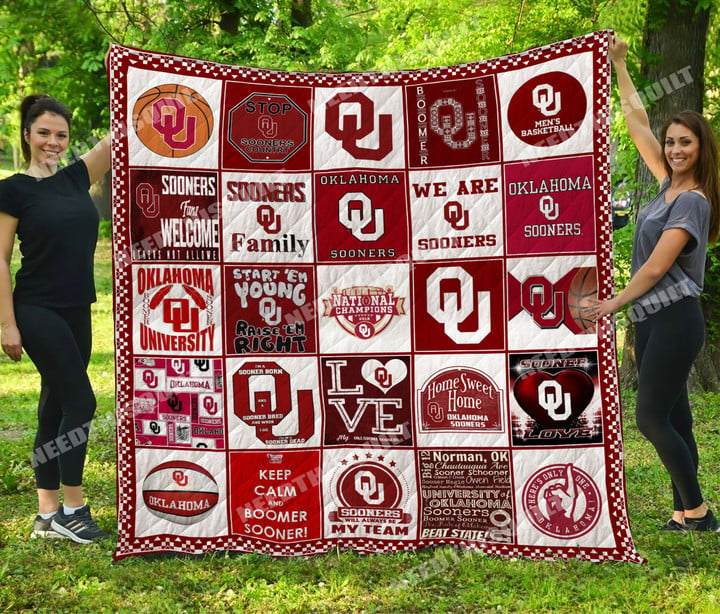 Oklahoma Sooners Quilt Blanket Ha3010 Fan Made