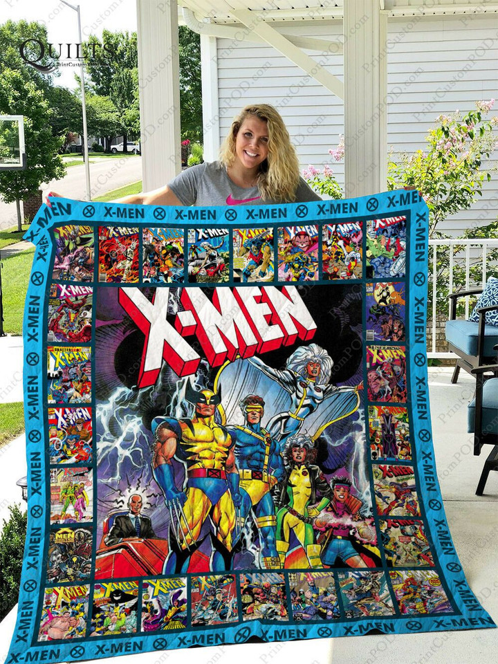 X-Men: The Animated Series Quilt Blanket Gift Ideas For Fans Loves X-Men