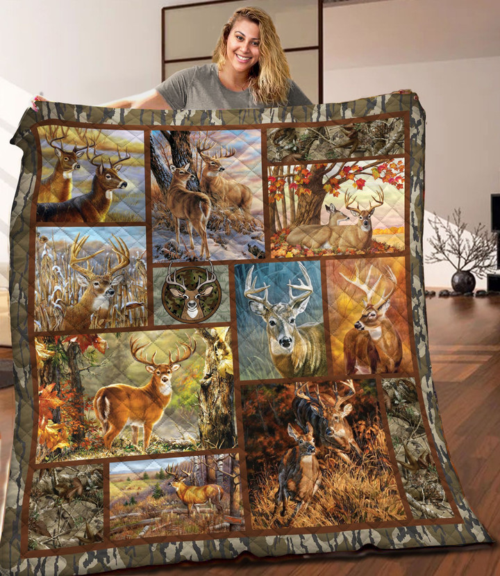 Deer Hunting Quilt Blanket C9B260303TA