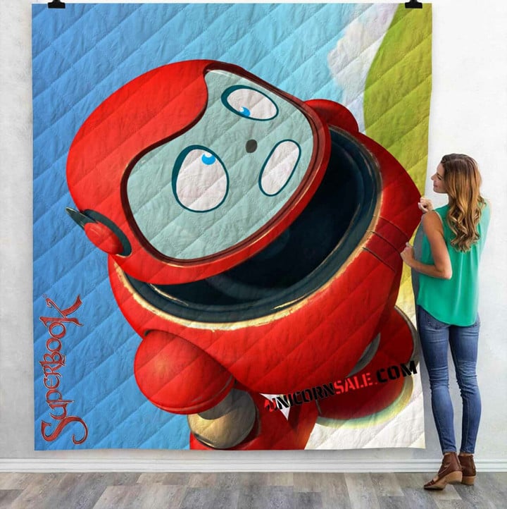 Cartoon Movies Superbook D 3D Customized Personalized Quilt Blanket