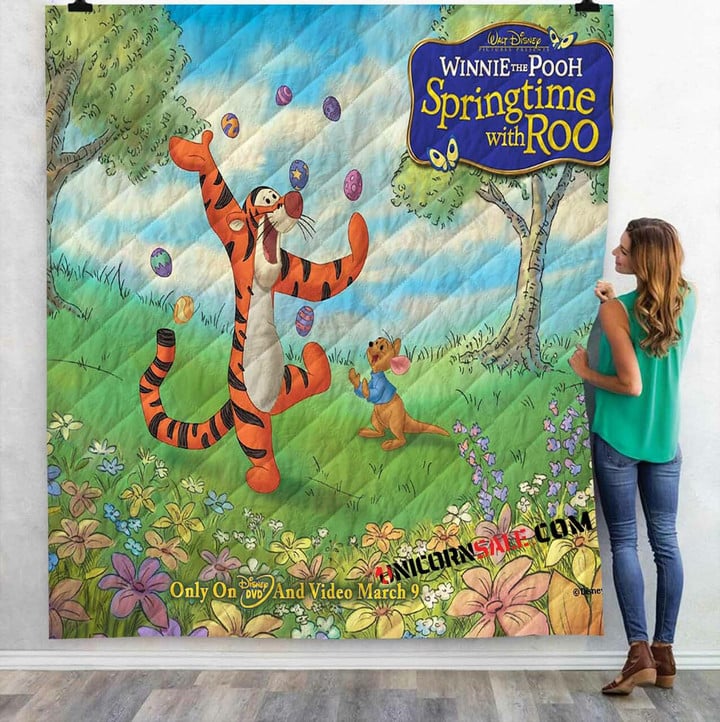 Disney Movies Winnie The Pooh Springtime With Roo (2004) V 3D Customized Personalized Quilt Blanket