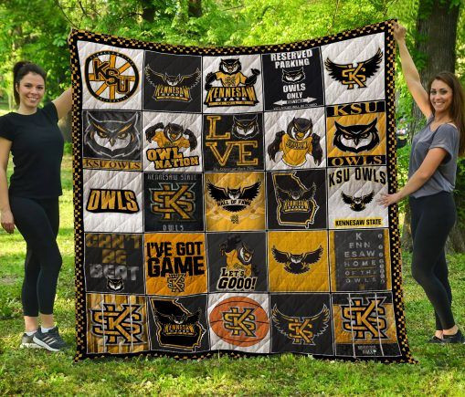 Ncaa Kennesaw State Owls 3D Customized Personalized Quilt Blanket #1184