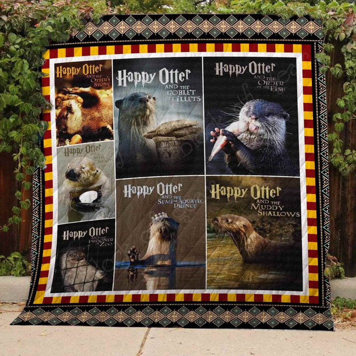 Happy Otter Blanket Kc1507 Quilt