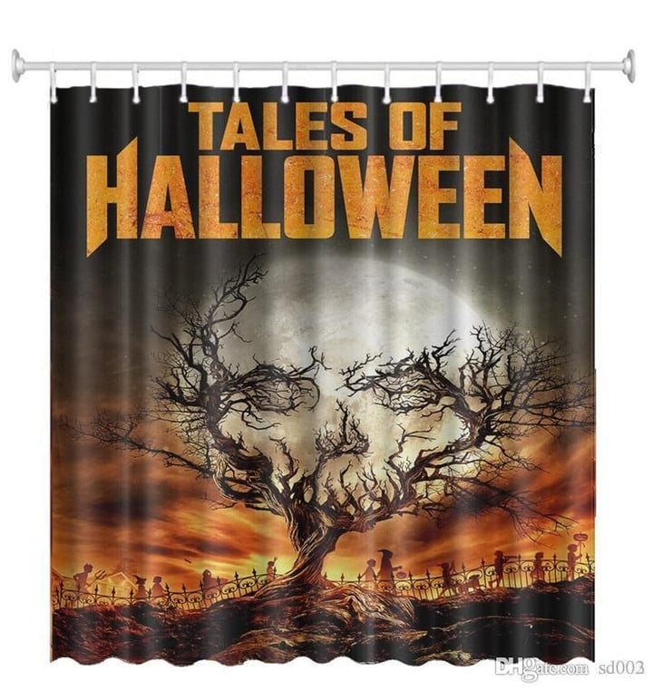 Tales Of Halloween 3D Printed Shower Curtain Home Decor Gift
