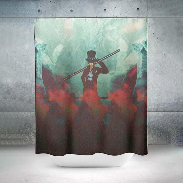 Sabo Shower Curtain - One Piece 3D Printed Shower Curtain