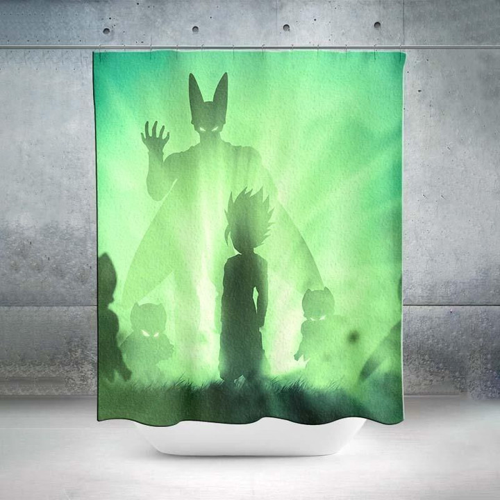 Perfect Cell Shower Curtain - 3D Printed Dbz Shower Curtain
