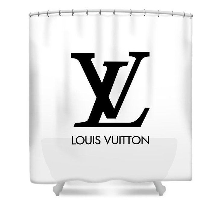 Lv Luxury Type 7 Shower Curtain Waterproof Luxury Bathroom Mat Set Luxury Brand Shower Curtain Luxury Window Curtains