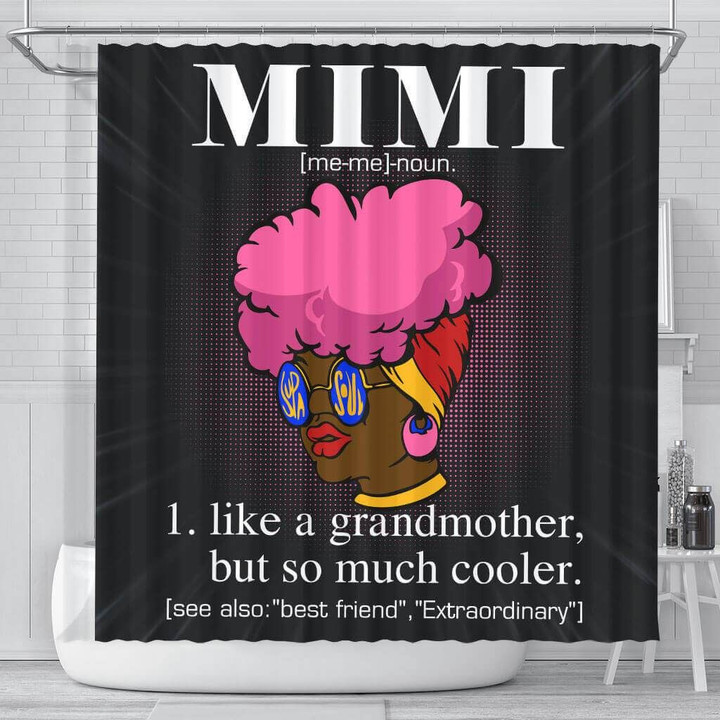 Afro Mimi Like A Grandmother But So Much Cooler African American Art Shower Curtains