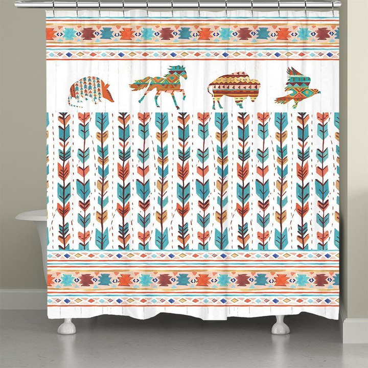Southwest Vibes Shower Curtain  Custom Design High Quality Bathroom Home Decor