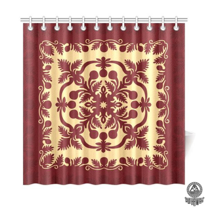Hawaiian Quilt Royal Shower Curtain – Ah J9 – Quilt