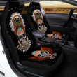 Native Sugar Skull Owl Car Seat Cover | Universal Fit Car Seat Protector | Easy Install | Polyester Microfiber Fabric | CSC1732