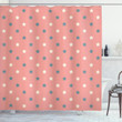 Pastel Simple Star Pattern Printed Shower Curtain Bathroom Decor