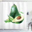 Pastel Exotic Autumn Design Printed Shower Curtain Home Decor