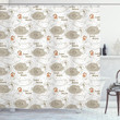 Sleeping Animals Design Printed Shower Curtain Home Decor