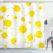 Random Splash Design Printed Shower Curtain Home Decor
