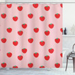 Cartoon Summer Fruits Pattern Printed Shower Curtain Bathroom Decor