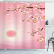 Nature Blossom Tree Printed Shower Curtain Bathroom Decor