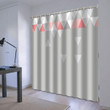 3D Falling Triangle Abstract Printed Window Curtain Home Decor