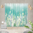 3D Tropical Flowers Printed Window Curtain Home Decor