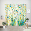3D Colorful Tree Printed Window Curtain Home Decor