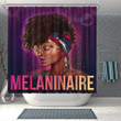 Nice Black Woman African American Shower Curtain Melaninaire Bathroom Decor Accessories