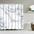 Black White Clear Marble 3D Printed Shower Curtain Gift Home Decoration