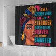 Unique I Am A Stronger Braver Smarter September 3D Printed Shower Curtain Bathroom Decor