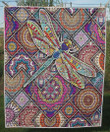 Boho Dragonfly Clt190623 Quilt Blanket