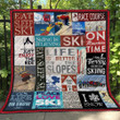 Skiing Skiing Is Believing Quilt Blanket Dhc3112760Td