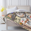 Bulldog Blanket  - Sorry I Can't My Dog And I Have Plans Quilt Blanket - Dog Mom Gifts For Women