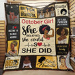 October Black Women Quilt Blanket Dhc03021192Td