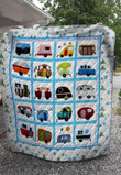 Camping And Tent Quilt V1