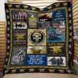 Us Navy Seal Blanket - Keep Calm And Hooyah Quilt Blanket - Idea Gift For Skull Lovers