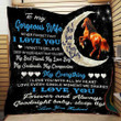 (Ql341) Lhd Horse Quilt - To My Gorgeous Wife - I Love You V2.